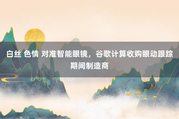 白丝 色情 对准智能眼镜，谷歌计算收购眼动跟踪期间制造商