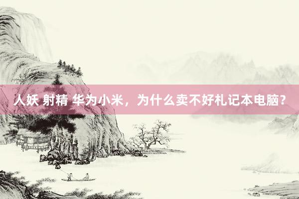 人妖 射精 华为小米，为什么卖不好札记本电脑？